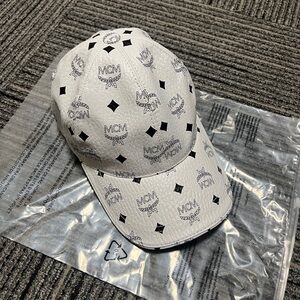 MCM White Logo Baseball Cap